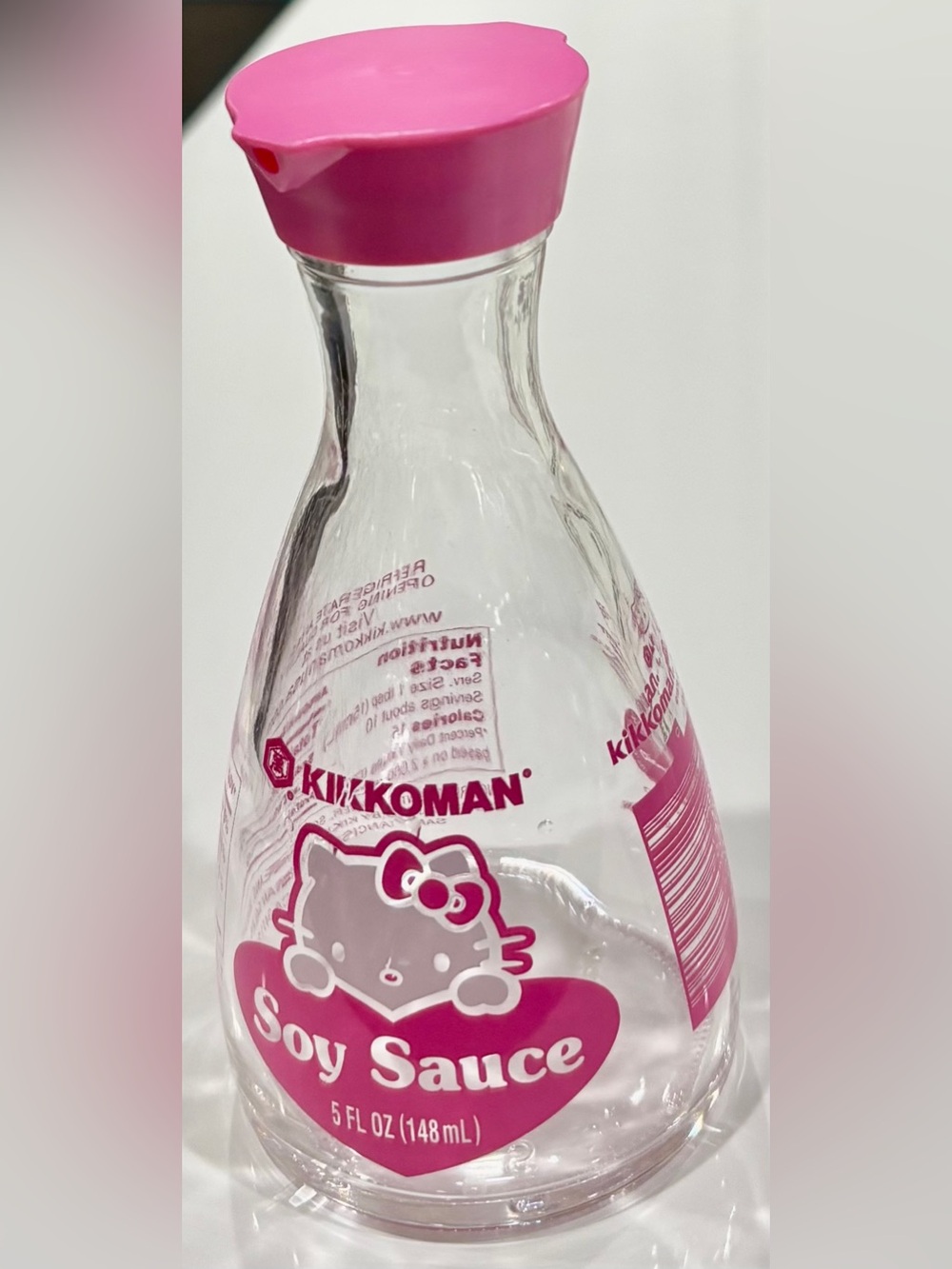 Limited Edition Kikkoman x Hello Kitty Pink Soy Sauce Dispenser Bottle